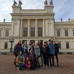 Grupa uczniów podczas praktyk w Szwecji, zdjęcie grupowe