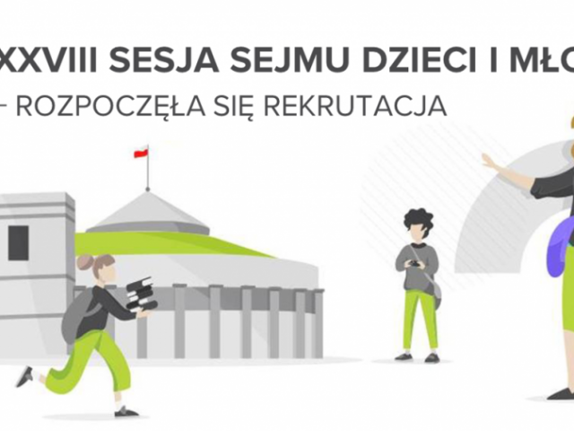 Start rekrutacji do XXVIII sesji Sejmu Dzieci i Młodzieży banner