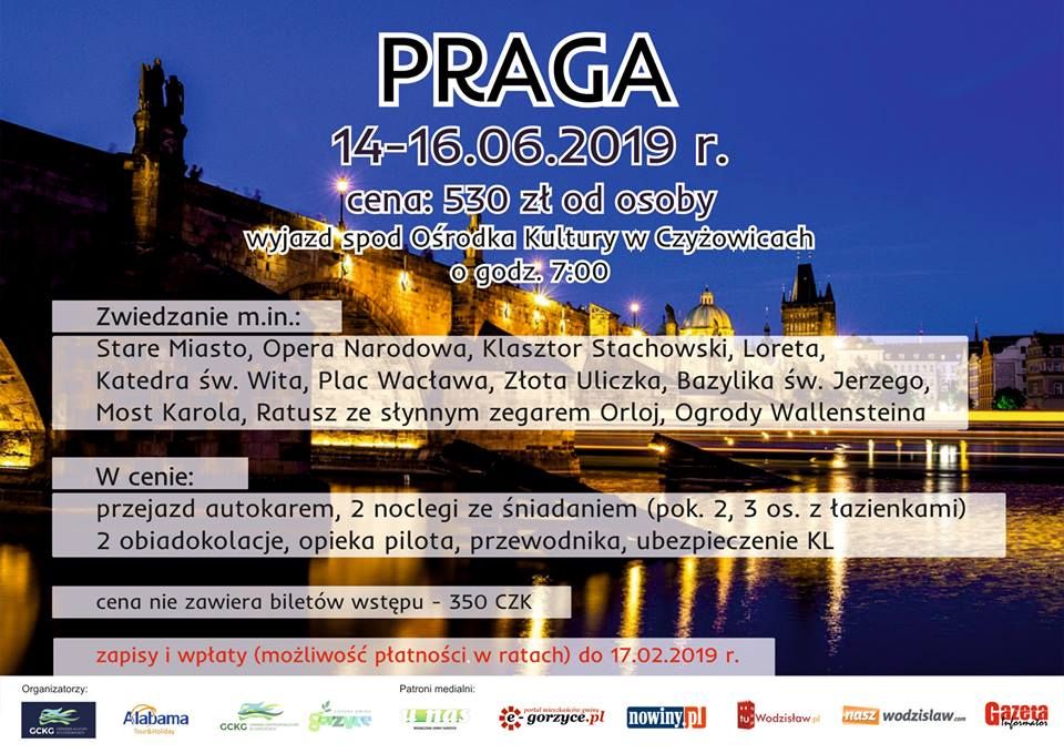 baner wycieczka do Pragi