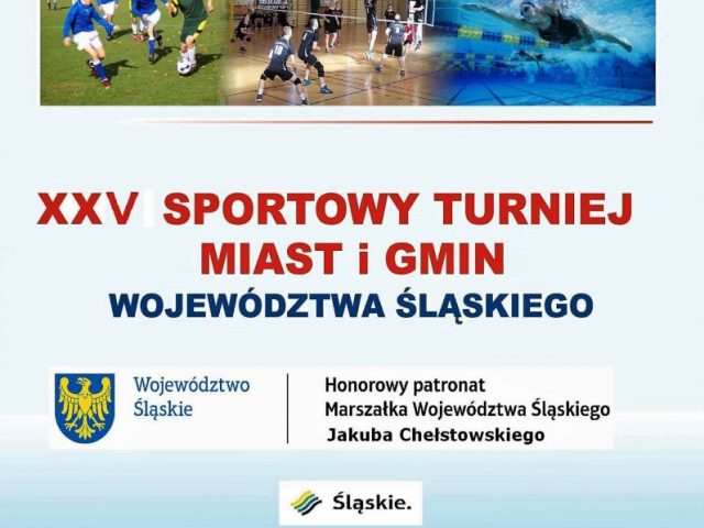 plakat XXV sportowy turniej miast i gmin