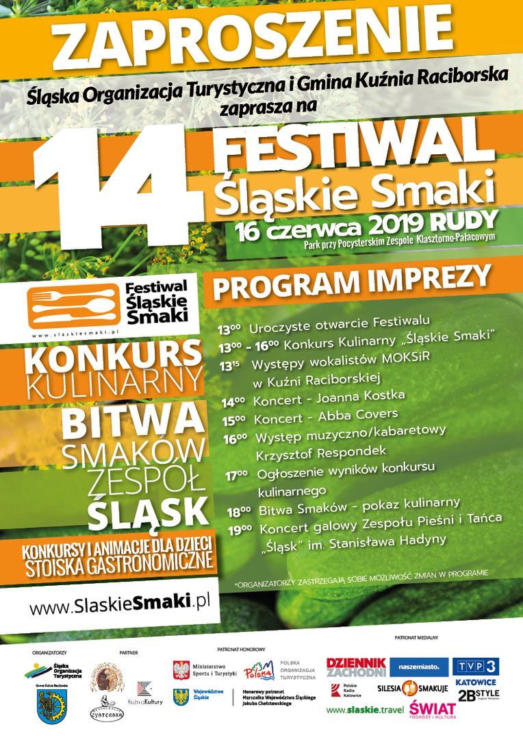 plakat festiwal śląskie smaki