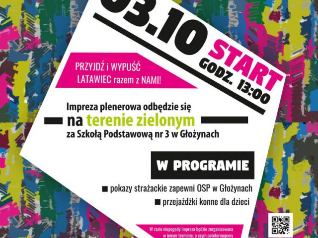 plakat - Święto latawca w Radlinie 3.10.2020 r.
