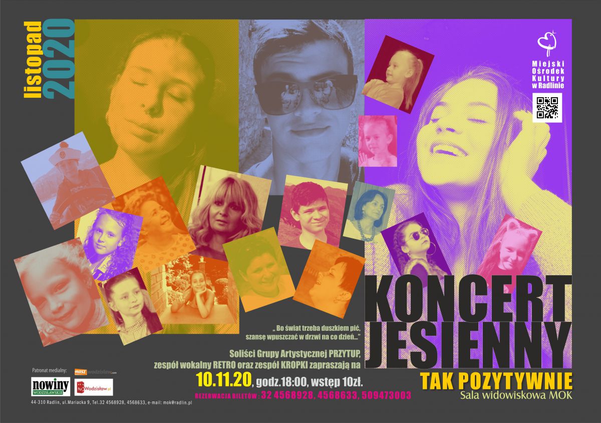 plakat - koncert jesienny w MOK Radlin