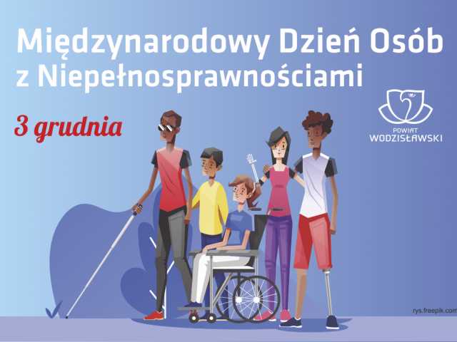 Międzynarodowy Dzień Osób Niepełnosprawnych grafika okolicznościowa