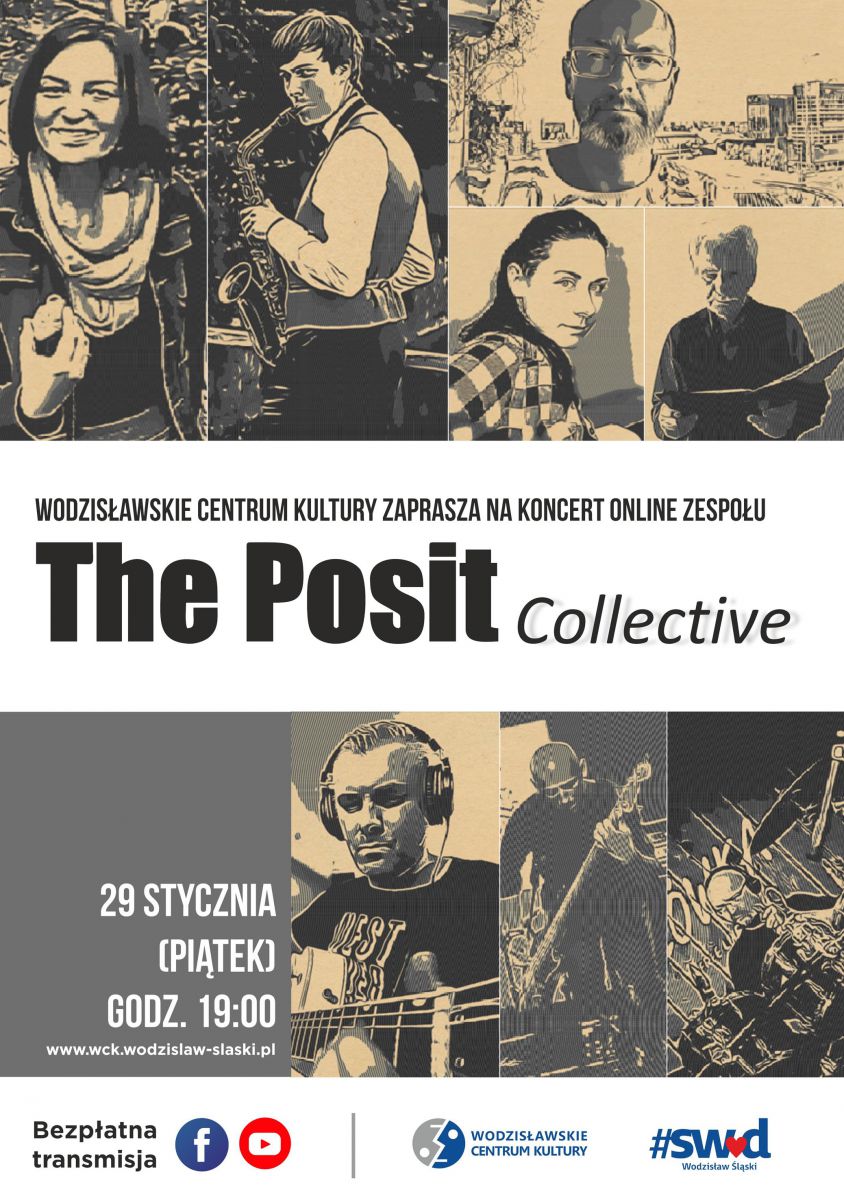 plakat, koncert The Posit w WCK