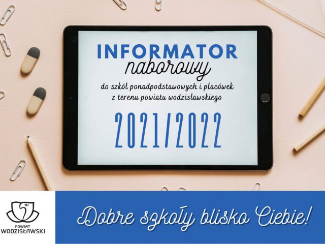 okładka informatora naborowego na rok szkolny 2021/2022