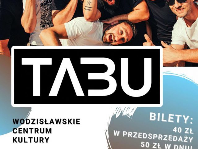 plakat - koncert zespołu Tabu w WCK