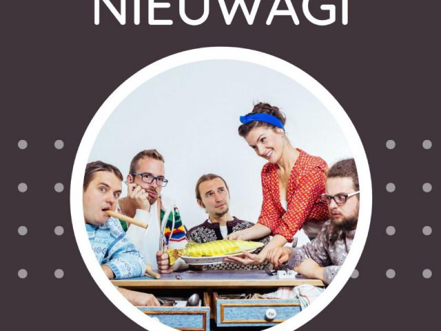 plakat - koncert zespołu "Chwila Nieuwagi" w WCK