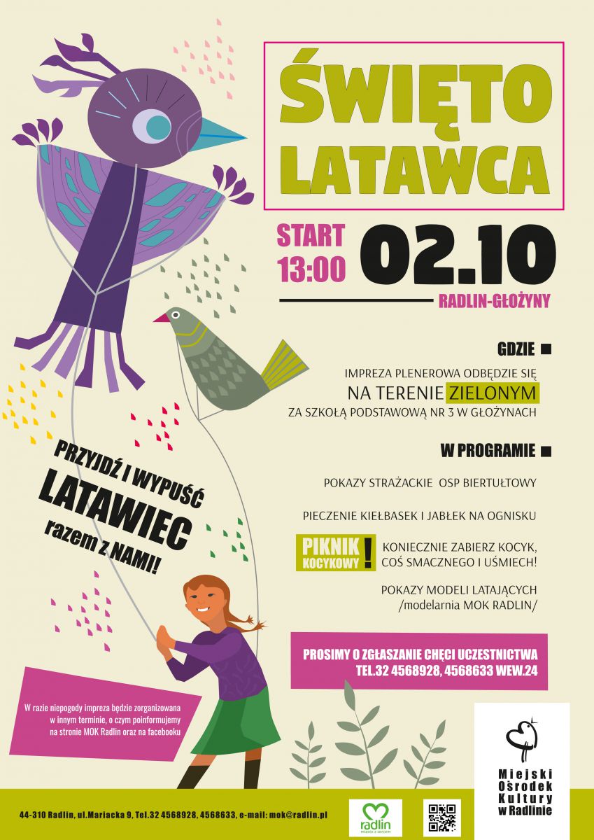 plakat - Święto Latawca 2021 w Radlinie