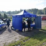 akcja Road Safety Days w Wodzisławiu Śl. 21 wrzesnia 2021, na zdjęciu stanowisko do ćwiczeń pierwszej pomocy