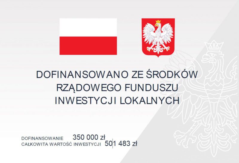 tablica informacyjna dot. inwestycji na ul. Kraszewskieo w Pszowie