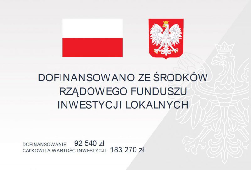 tablica informacyjna dot. inwestycji na ul. Rydułtowskiej w Radlinie