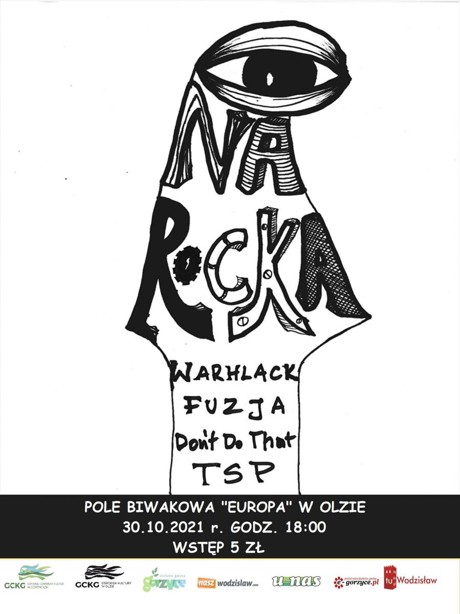 plakat z informacją o koncercie "Oko na rocka" "