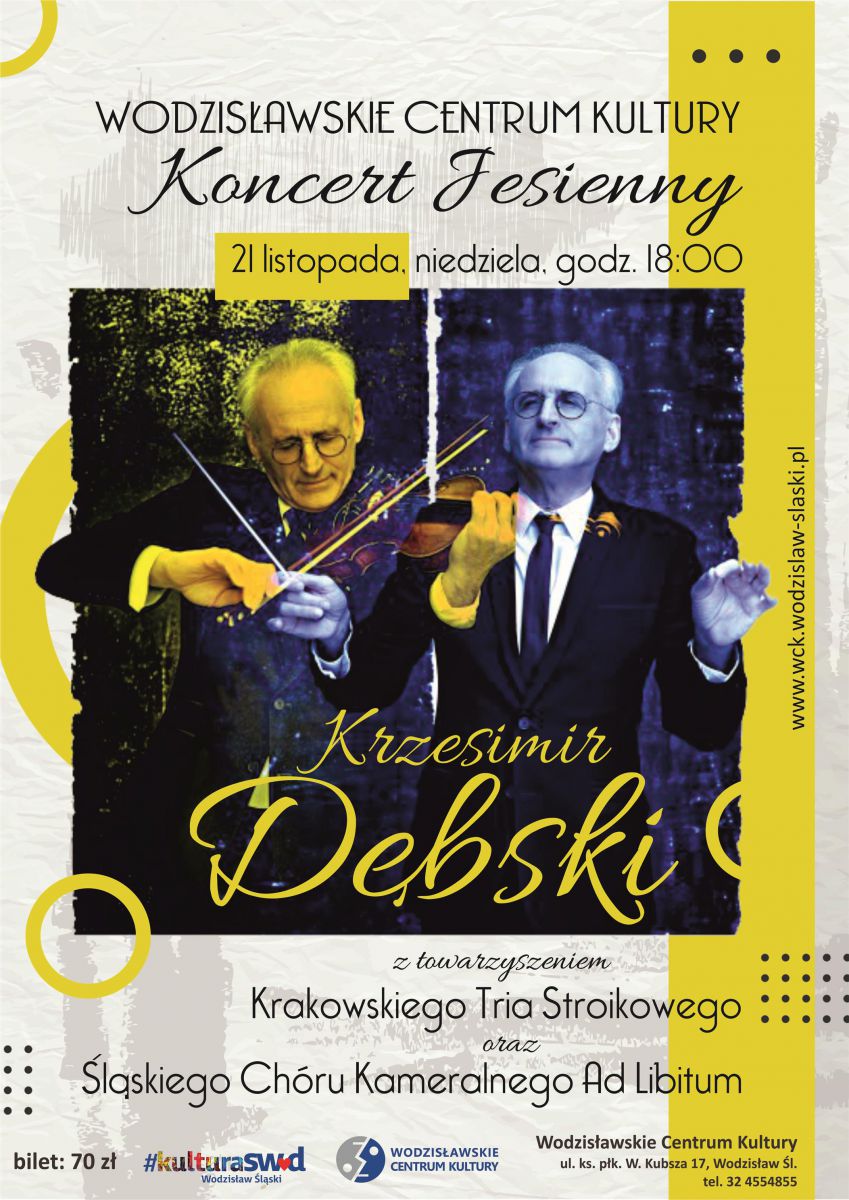 plakat - "Koncert jesienny" w WCK