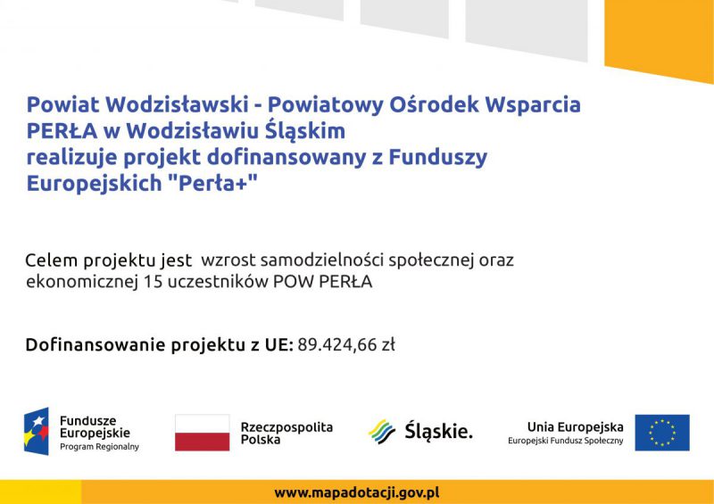 tablica informujaca o dofinansowaniu projektu ze środków unijnych
