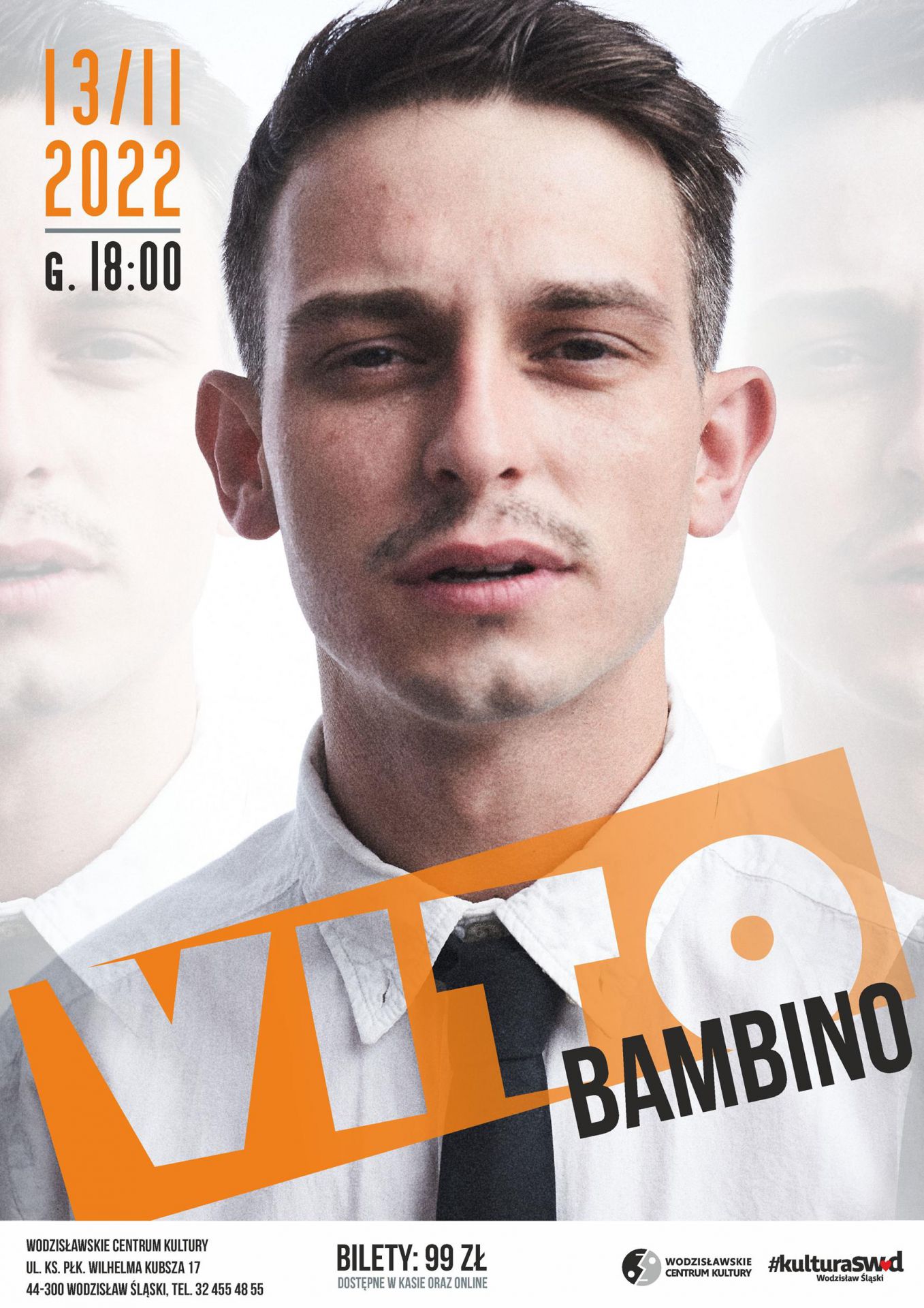 Plakat - koncert Vito Bambino - na plakacie artysta