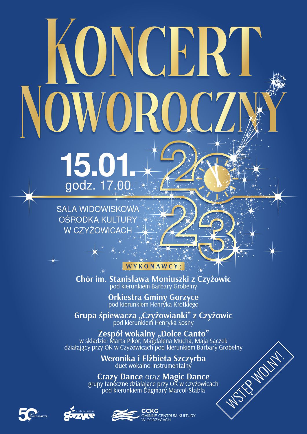 Plakat Koncert noworoczny w Czyżowicach