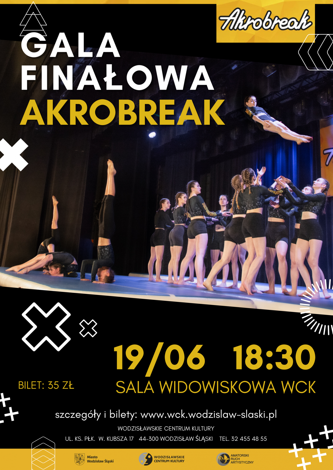 Gala Akrobreak w Wodzisławskim Centrum Kultury