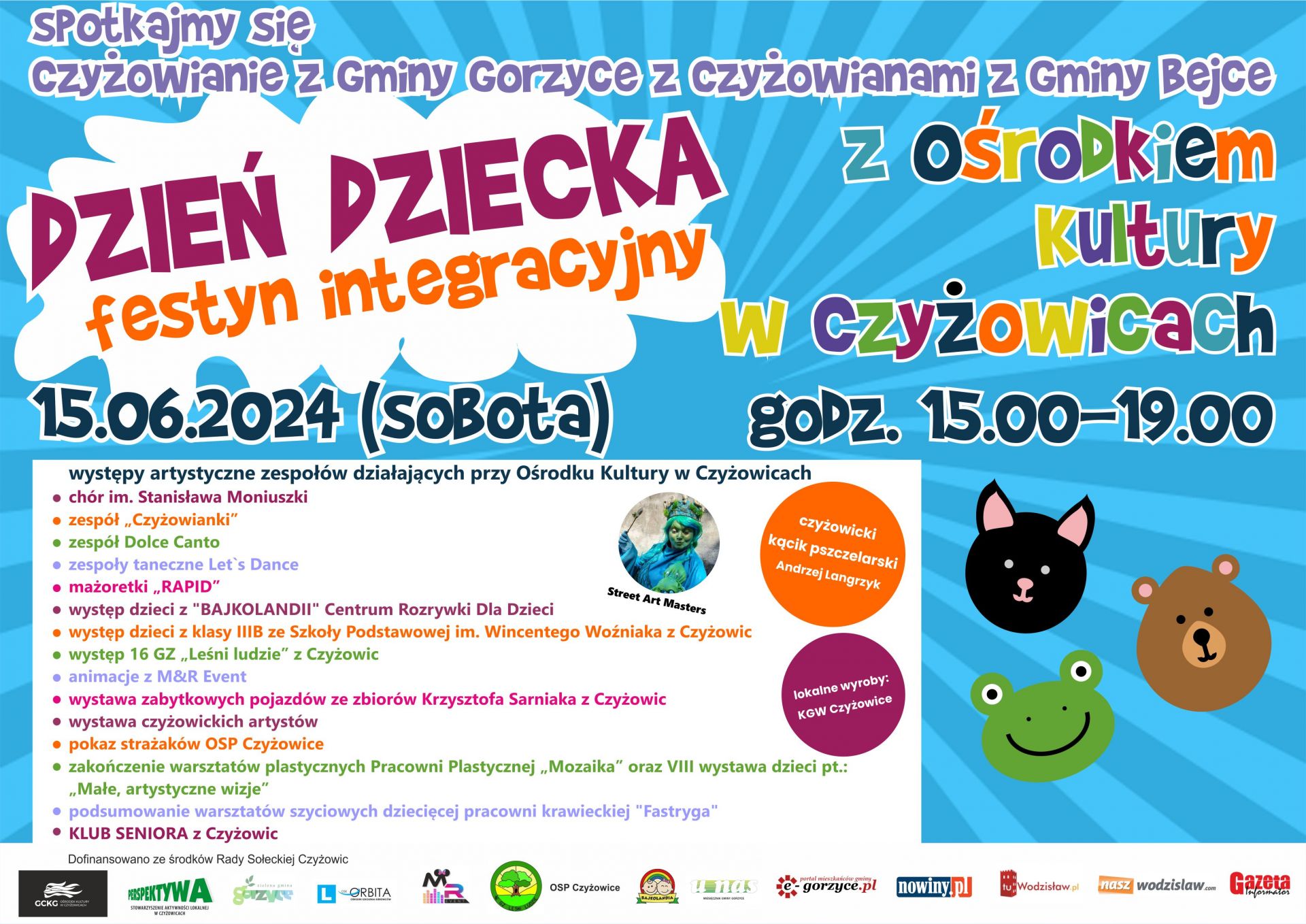 Dzień Dziecka - Festyn integracyjny z Ośrodkiem Kultury w Czyżowicach