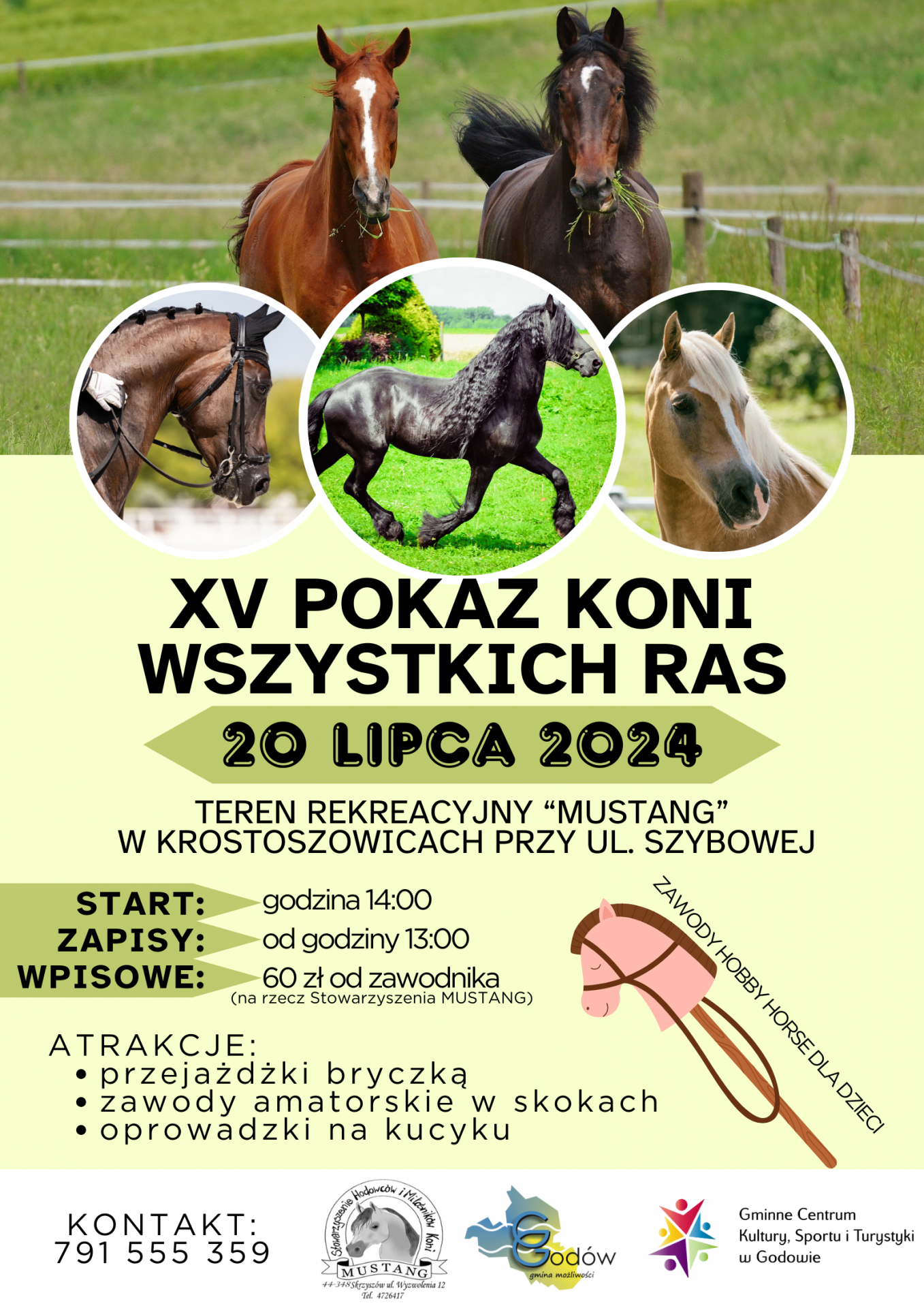 XV Pokaz Koni Wszystkich Ras / Zawody "Hobby Horse" dla dzieci